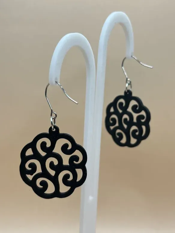Swirl Blossom Earrings view 4