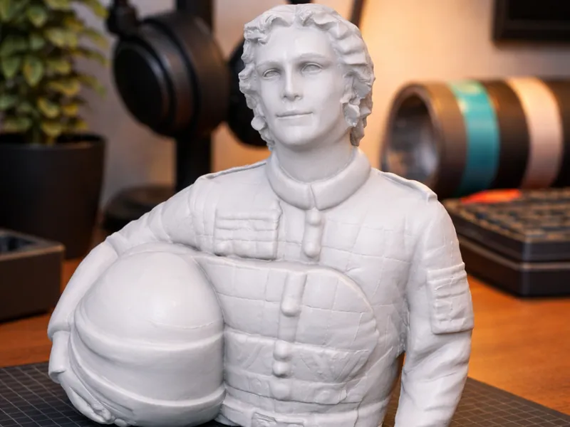 Ayrton Senna with helmet 