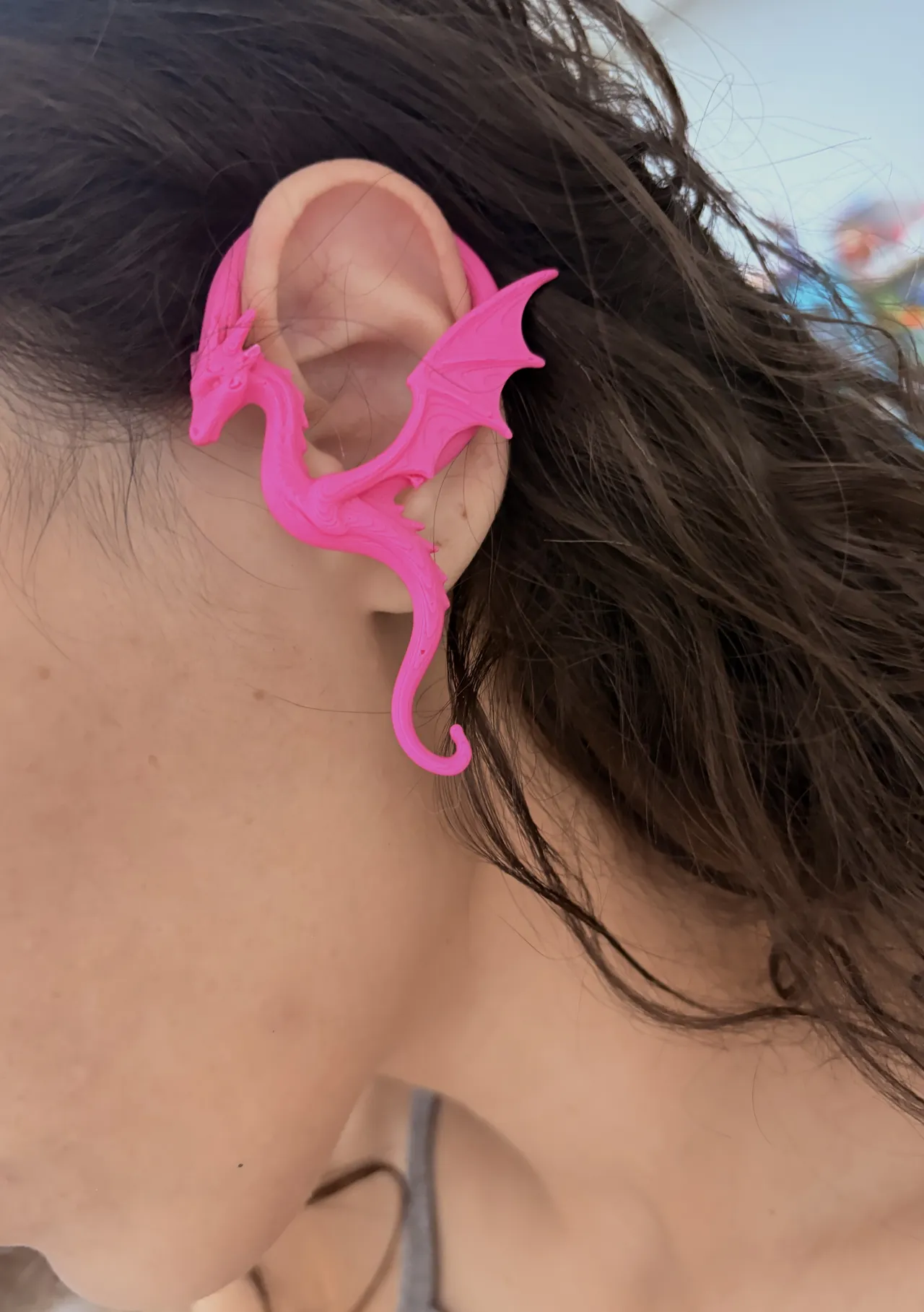 Pendientes orejera dragón view 2