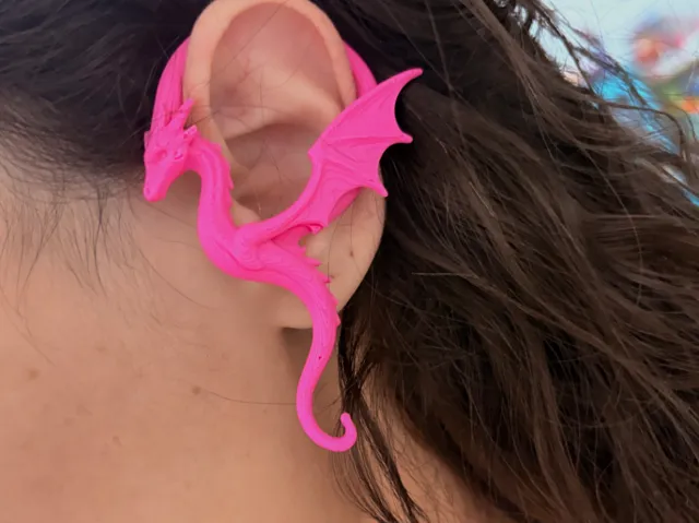 Pendientes orejera dragón