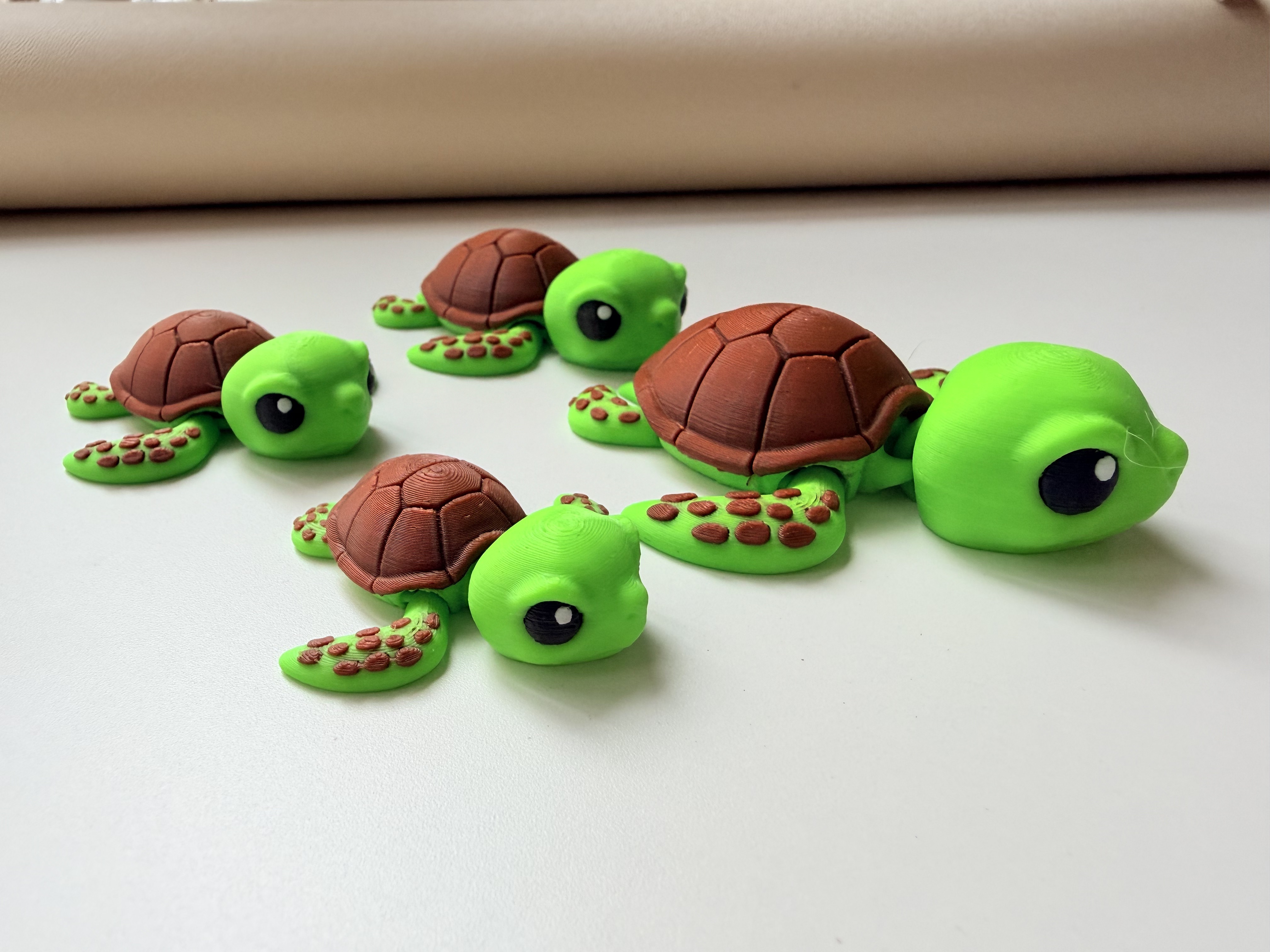 Miniatura 4 do modelo 3D 可动小海龟（钥匙扣）