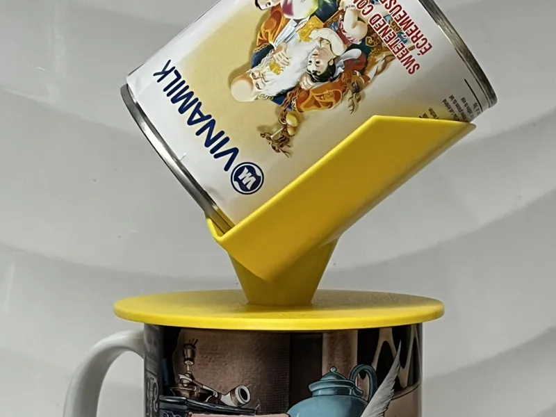 Canned Sauce (thick liquid) Emptying Funnel