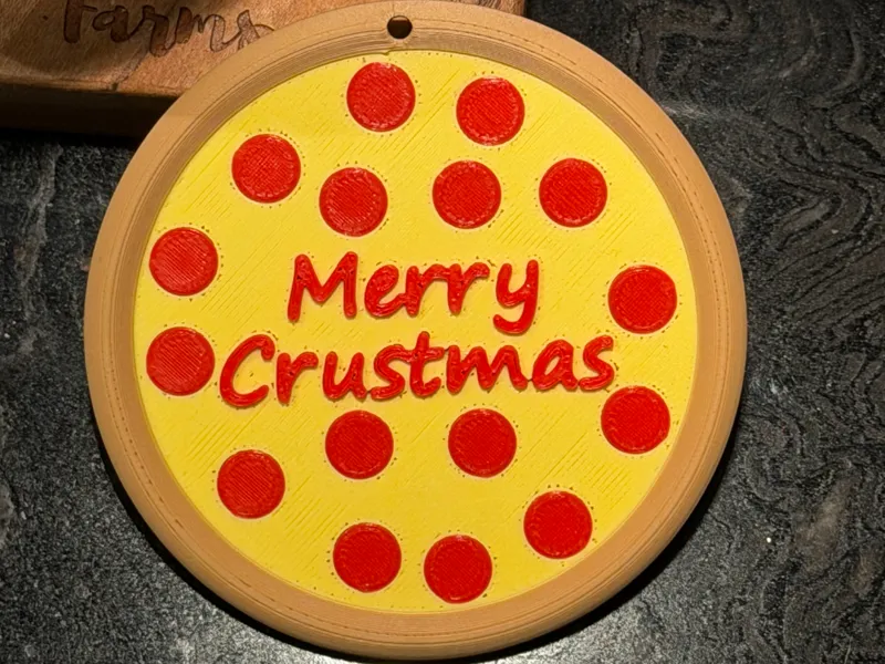 Merry Crustmas Christmas Tree Ornament