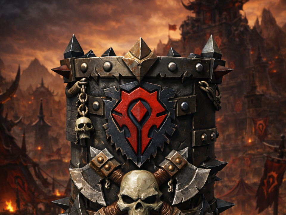 Horde Pen Holder STL | WoW Desk Organizer