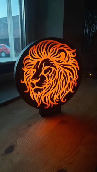 Löwe Lampe LED - Lion lamp LED