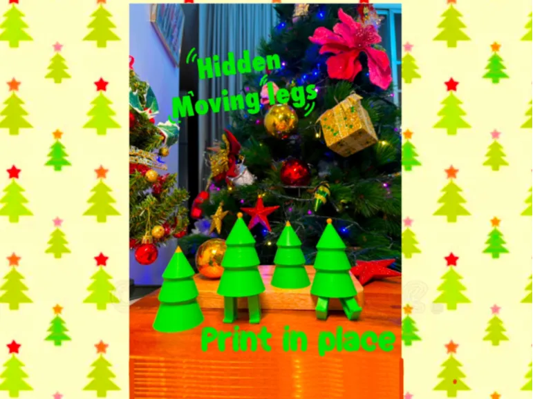 Christmas tree fidget toy with legs