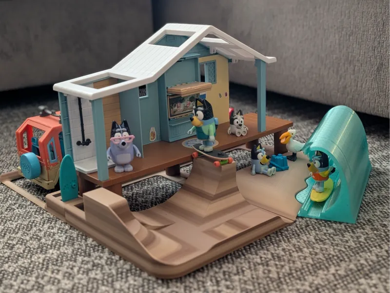 Add-on play plates for Bluey Beach House