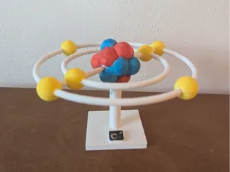Carbon Atom Model (No AMS)