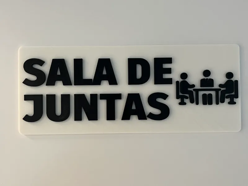 Cartel Sala de juntas