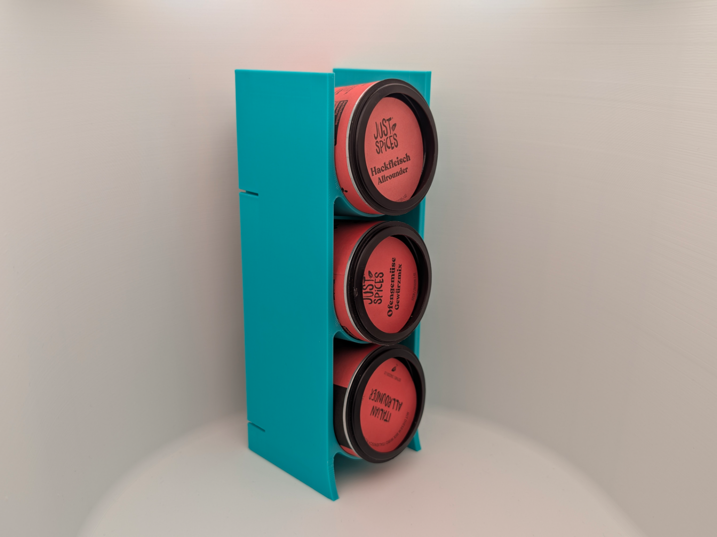 Modular Spice Rack fitting JustSpices containers 