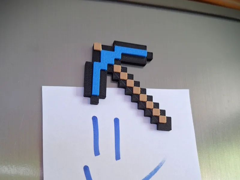 Minecraft Pickaxe Magnet – Snap Fit! NO AMS NEEDED