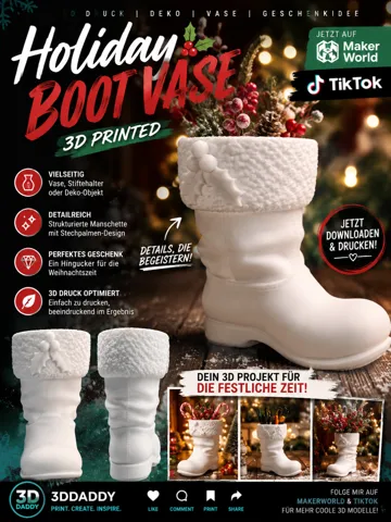 Jarrón decorativo: Holiday Boot Vase — vista de referencia 2