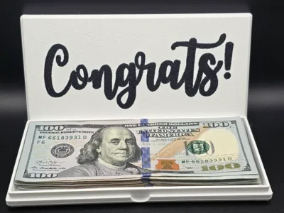 "Congrats!" Cash & Check Gift Box