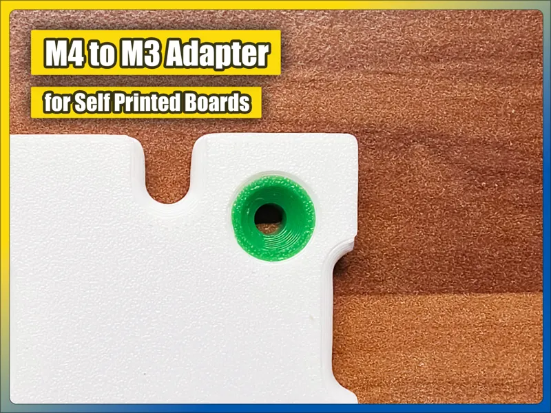 Skadis M3-to-M4 Screw Adapter for Custom Boards