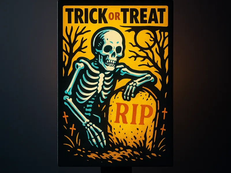 Trick or Treat Halloween Lampe