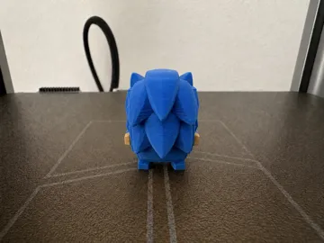 Modelo para impresión 3D: Fortnite Sonic sprite — vista de referencia 3