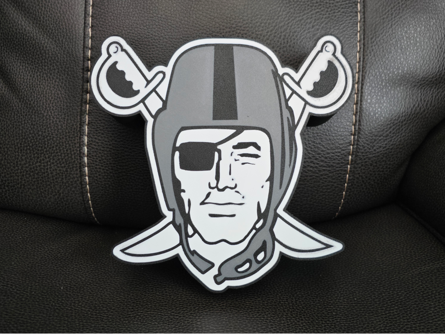 Raider Pirate logo light box