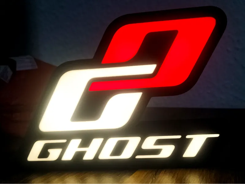 LED Ghost Bike Logo Sing