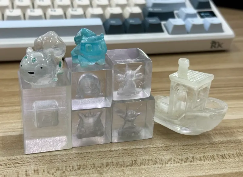 水晶方块（冰!）透明petg打印件FDM
