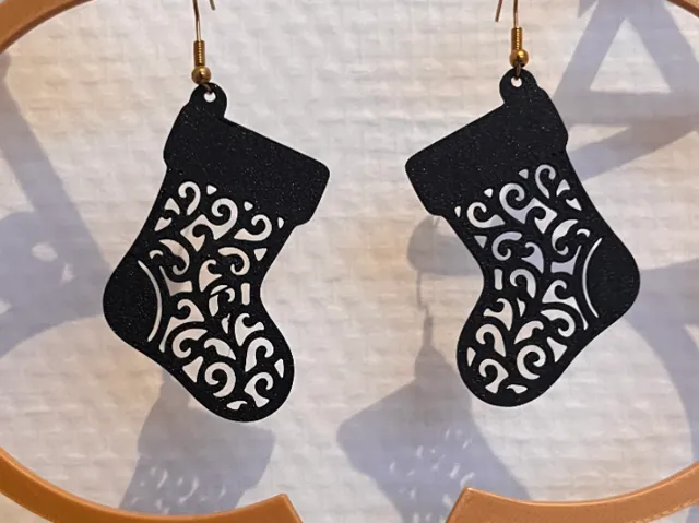 Earrings - Christmas Stocking