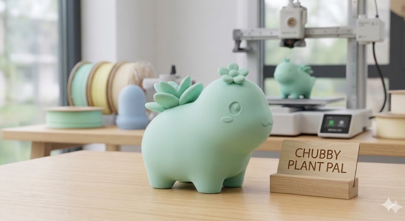 Miniatura 3 do modelo 3D Chubby Plant Pal 