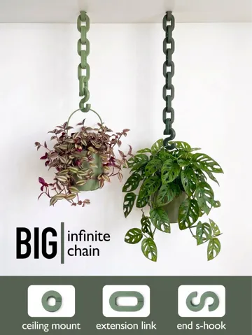 Letrero o emblema decorativo: BIG Infinite chain – Giant modular hanging chain — vista de referencia 2