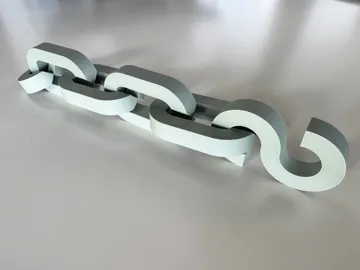 Letrero o emblema decorativo: BIG Infinite chain – Giant modular hanging chain — vista de referencia 3