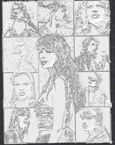Taylor Swift Lithophane