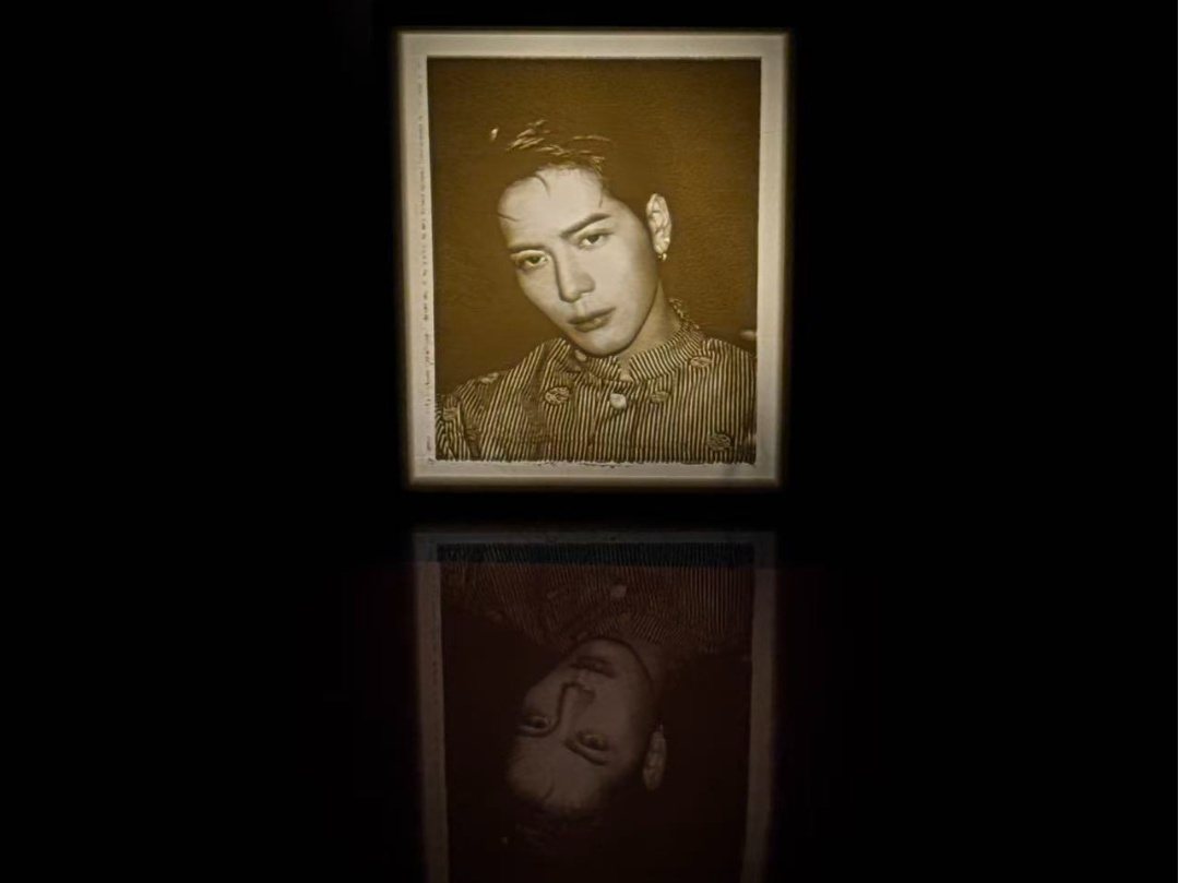 Jackson Wang Lithophane with a lightbox