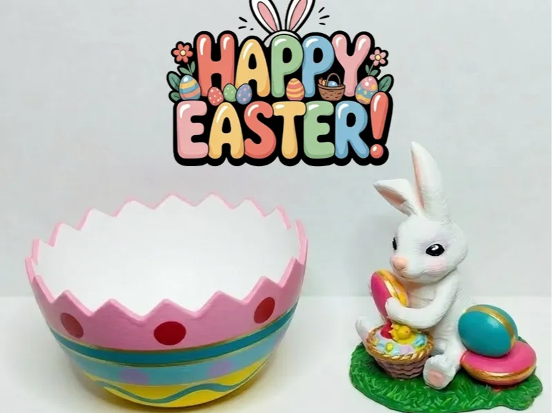 Conejo goloso sorpresa en huevo de Pascua