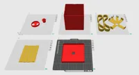 0.2mm layer, 2 walls, 5% infill + red in vase mode