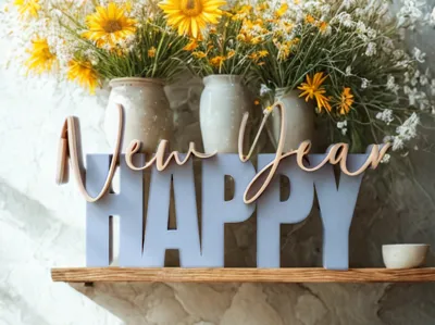 Caja de Año Nuevo de diseño especial, adornos, regalo decorativo, coleccionable