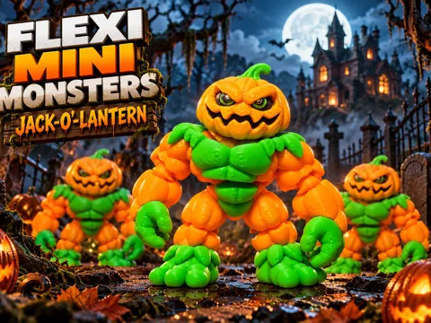 Flexi Mini Monsters: Jack-o’-Lantern
