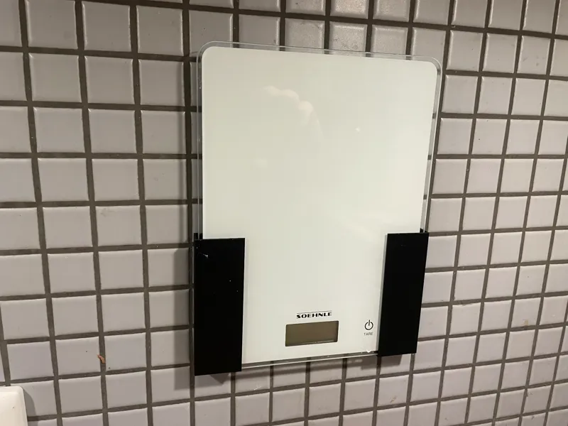 Wall holders for kitchen scale