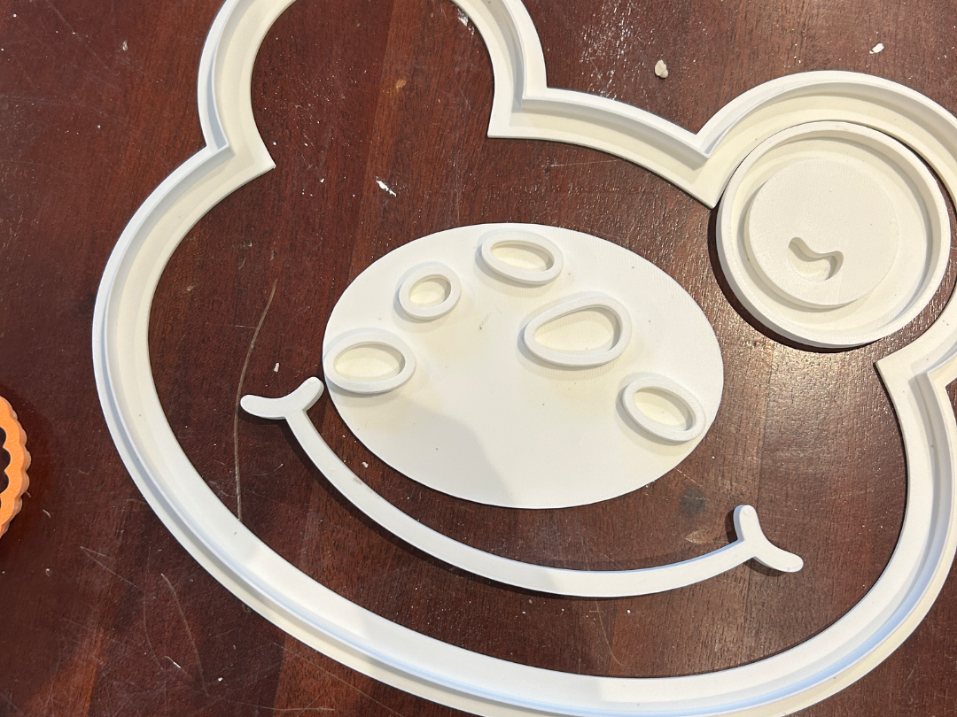 Frog plate cutter and stamp eyes / spots / mouth