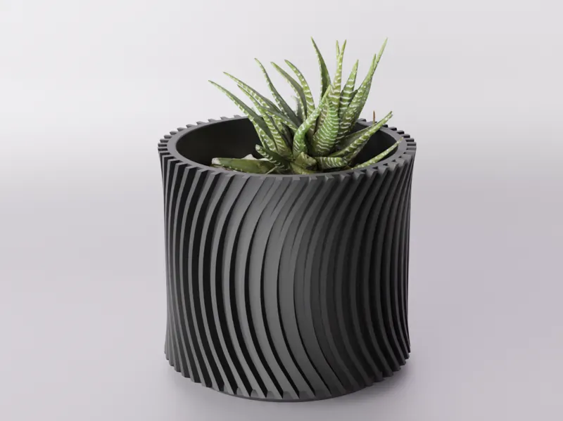 Minimalist Cylindrical Planter | Succulent Pot | 