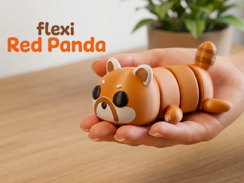 Flexi Articulated Red Panda (+Keychain)