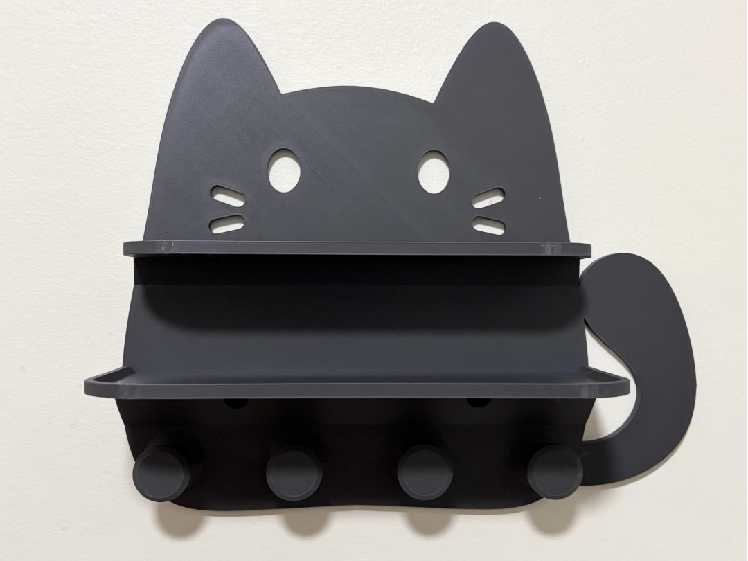 Miniatura 1 do modelo 3D 小猫入户门收纳(Q_Craft)