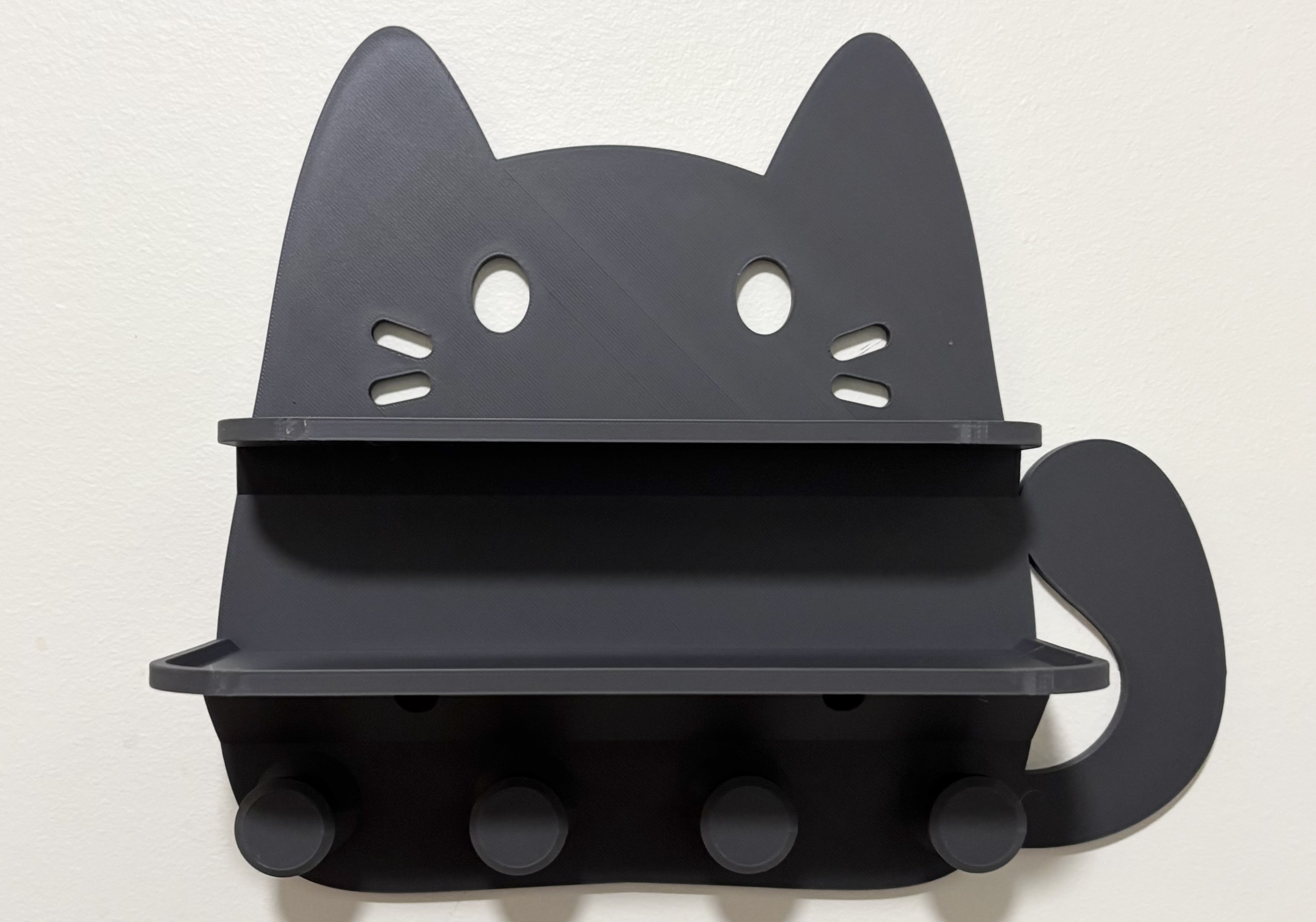 Miniatura 2 do modelo 3D 小猫入户门收纳(Q_Craft)