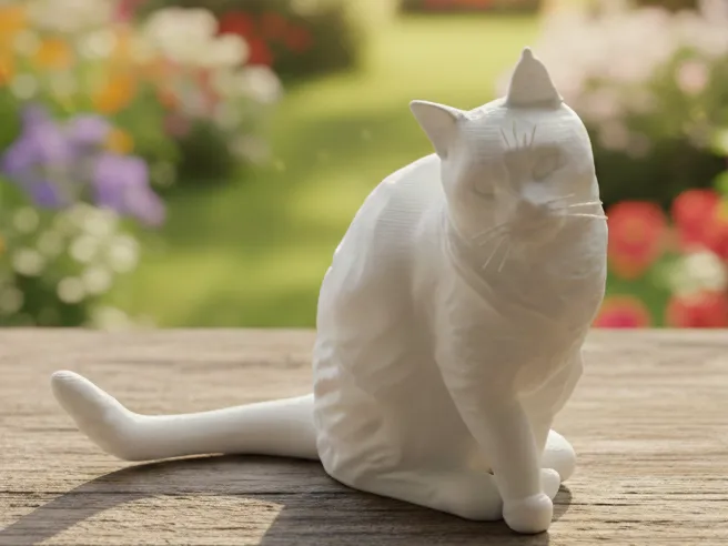 Cat statue