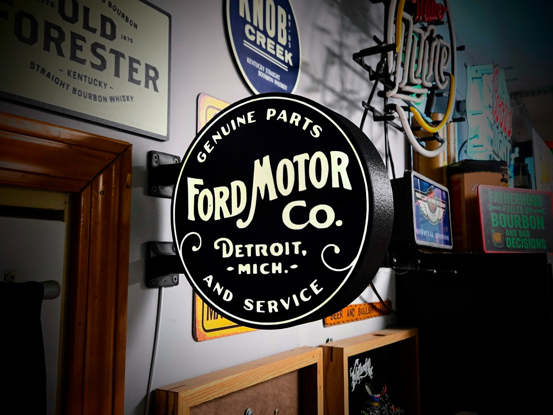 FORD SERVICE - 2-Sided Gas Station Lightbox Sign