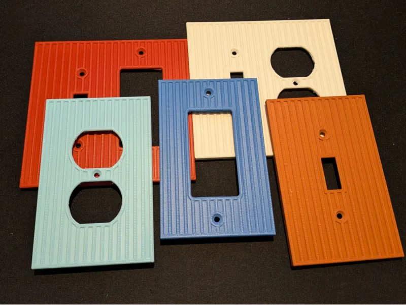 Assorted "Corduroy" Switch Plates
