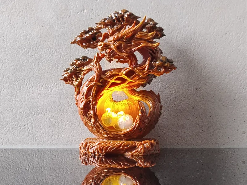The Great Bonsai Dragon Stormy Wooden Style