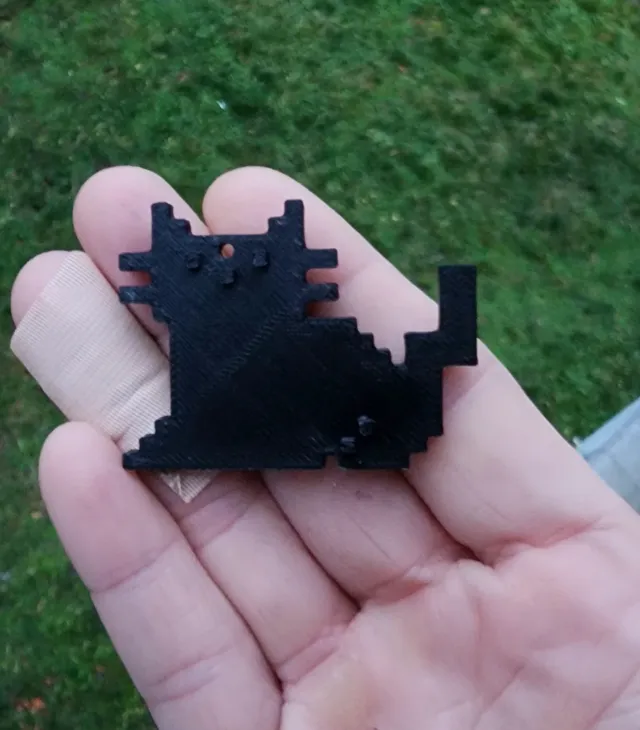 Pixel Kitty Earrings Better Version