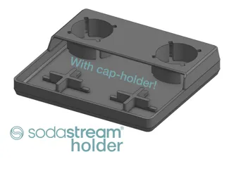 Sodastream bottle dryer with lid holder