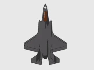 F35 Keychain with hole