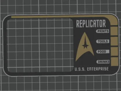 Star‑Trek Display Frame für Bambu Lab A1