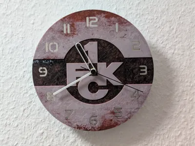 wall / desk clock 1 FC Kaiserlautern Logo