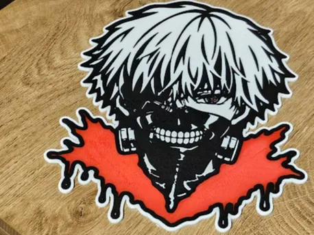 Ken Kaneki  3D Wall Art – Tokyo Ghoul Anime Decor
