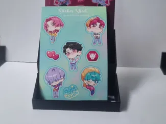 4inch sticker display